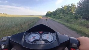 2 тактный скутер валит по бездорожью🔥