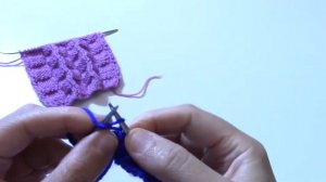 Объемный узор спицами Гофре💜Knitting patterns