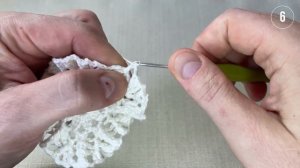 Салфетка крючком, Мариана, часть 1 из 3 (1-11 ряд)