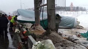 Место катастрофы Ту-204 31 декабря Внуково