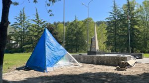 Мемориал в сквере с. Цандрипш Гагрского р-на