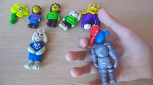 Андертейл из пластилина Undertale Plastilin