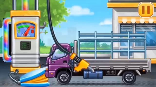 КамАЗы игра мультик машины Обучающий Развевающий