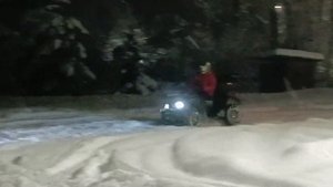 Зимний дрифт на квадрике