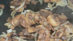 Фасолевый салат с грибами