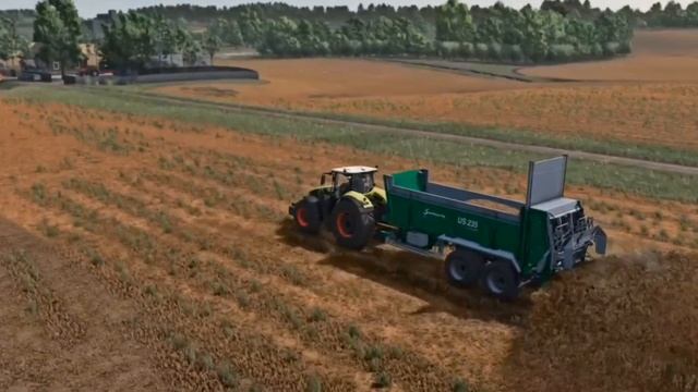 🌾Сельская благодарность?🌾удобрение навозом 🥵или Непонятное существо 👺🚜комбайн🚜#fs25 #ferma