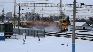 Снегоуборочный поезд ПСС1К-016 в качестве ПОМ "Ветерок"