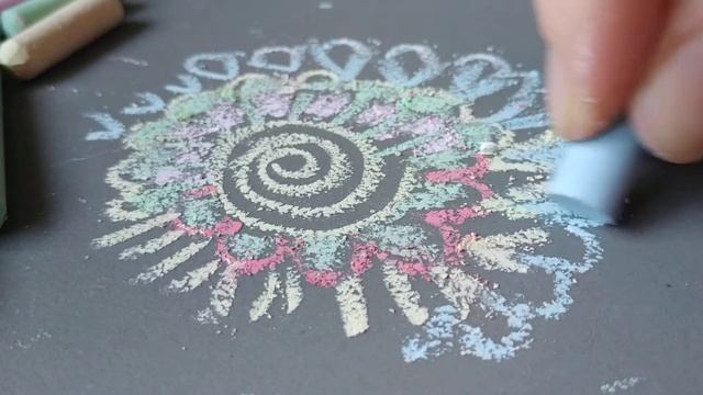 ASMR chalk drawing | АСМР рисунок мелом
