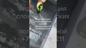 Гидроизоляция сложных кровель ( многочисленные разнородные примыкания) напылением полимочевины.
