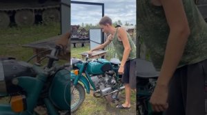 Днепр МТ-9 — 1974г , работа двигателя