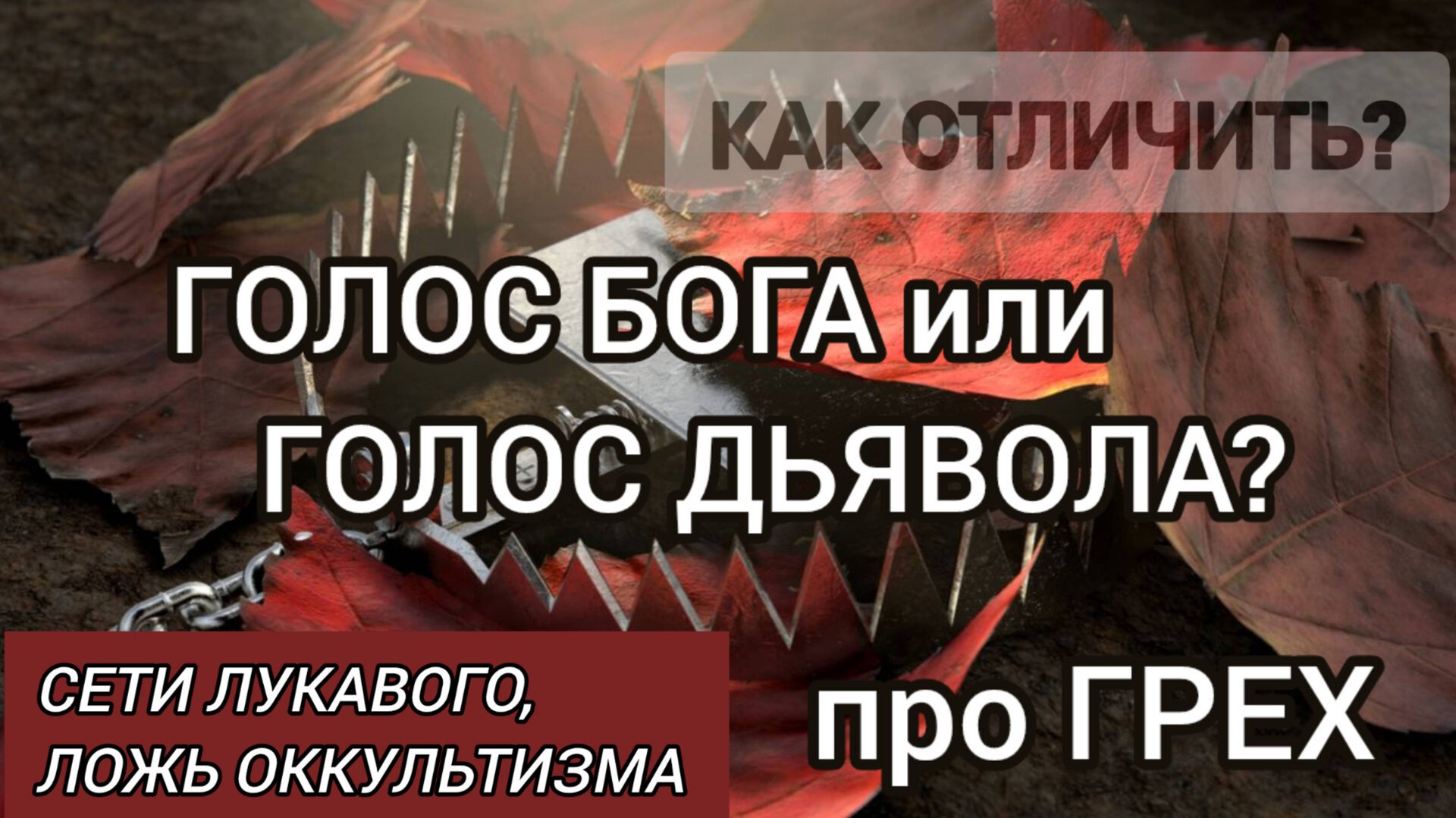 Как отличить голос Бога от голоса дьявола, часть 2.🙏 Про ГРЕХ и отношение ко ГРЕХУ 🔥 смотреть онлайн