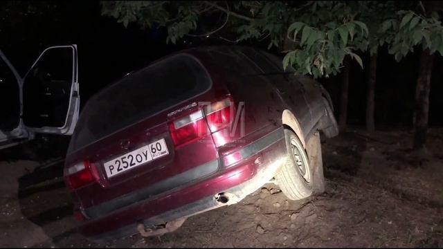 В Пскове пьяный водитель въехал в столб и скрылся с ме? смотреть онлайн