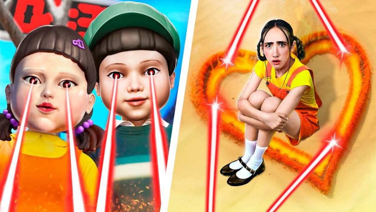 Меня удочерили Куклы из Игры в Кальмара _ Игра в Кальмара в реальной жизни