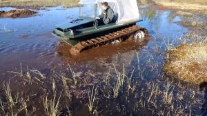 Вездеход БОРУС торфяная яма ч.2