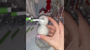 СНЕГОВИК СВОИМИ РУКАМИ ИЗ ПАПЬЕ МАШЕ