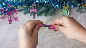 ЛЕДЕНЕЦ Идеи из синельной проволоки, Christmas candy canes #diy #chr