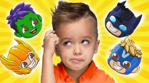 Влад и Ники превращаются в супергероев! Видео для детей.