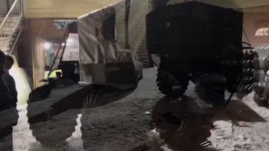 Снегоболотоход на переломном узле ( вариатор )