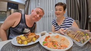 Мукбанг ЗАЖРАЛИСЬ в Таиланде! Ничего не хочется! РАЗОЧАРОВАЛИСЬ в ужине( Хочу домой! Ужин в Паттайе