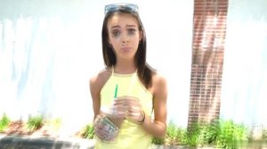 Charity Crawford near the swimming pool | Чарити Крофорд у бассейна