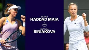 23.08.2024. Беатрис Хаддад Майя - Катерина Синякова. WTA Cleveland. Haddad Maia - Siniakova