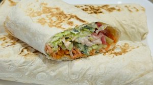 Домашняя шаурма с курицей / Шаурма в домашних условиях с курицей в лаваше - сочная и вкусная
