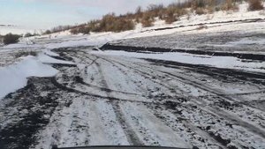 Обычный стоковый Уаз 31519 на шинах Я-245 зимой поднимаетс