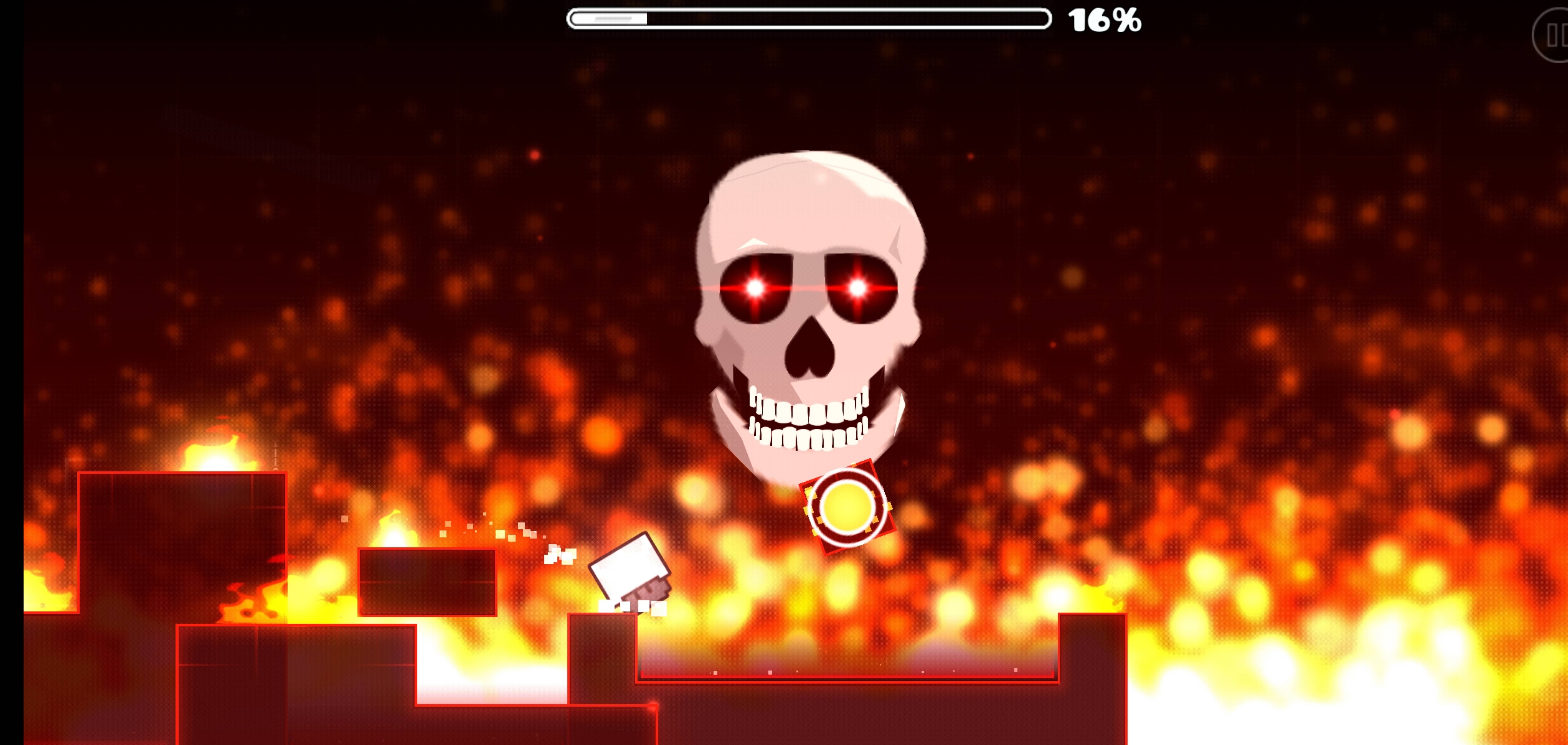 прохождение жёсткого уровня в геометри Даш//жесть смотреть онлайн