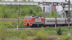 крадётся! ЭП2К-436 с поездом №98 Симферополь–Москва | Чертаново