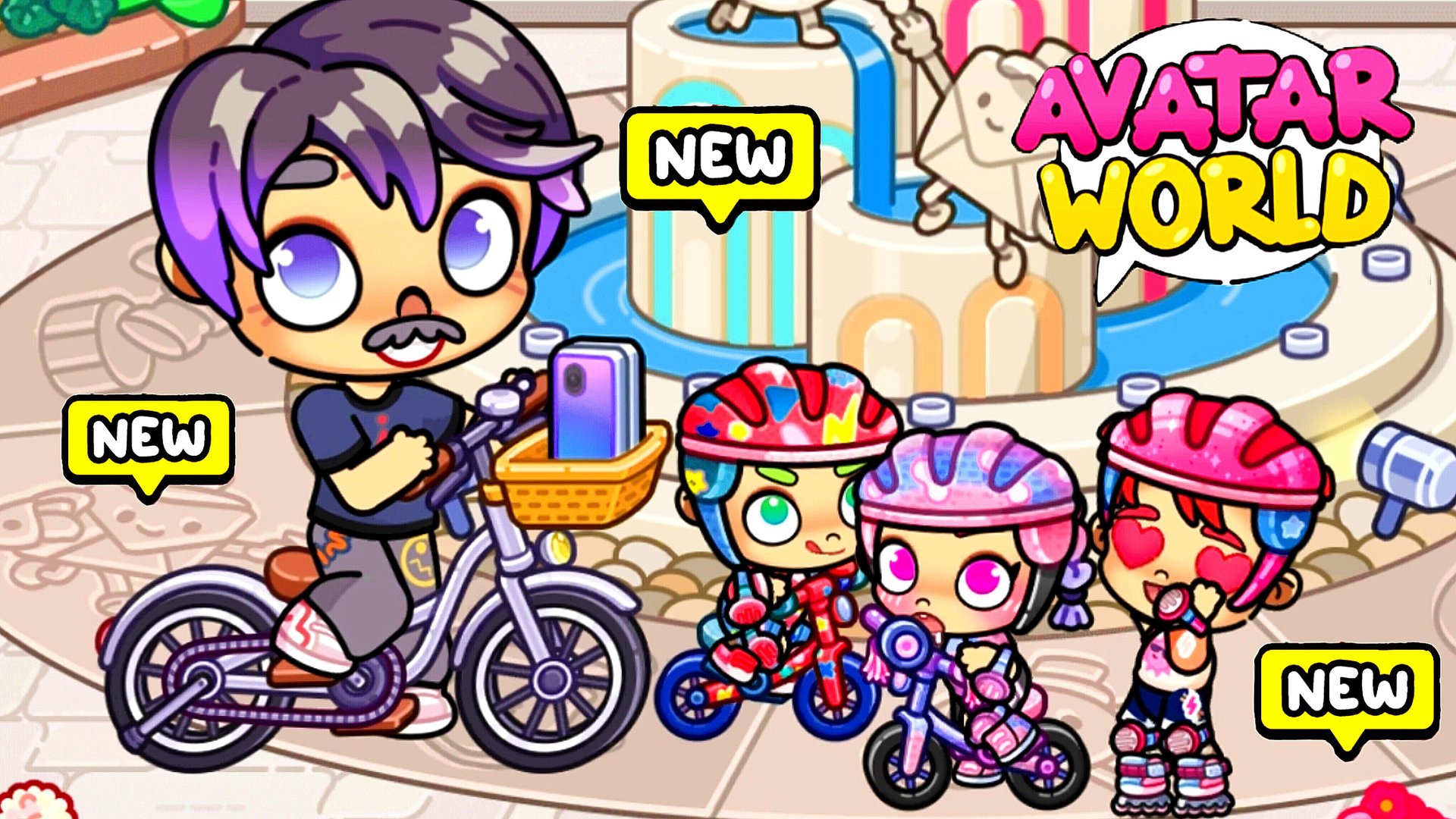 ПАПА НАПРЯГ ВСЕХ ПОКАТУШКАМИ 🤣 ПЕРВЫЕ СЛОВА ЛЮСИ ♥️ Аватар Ворлд ПРОГУЛКА смотреть онлайн