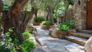 Двор и сад в средиземноморском стиле фото идеи для вдохновения (6)