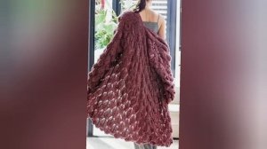 Вязаные  летние пальто.