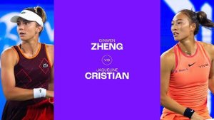 09.10.2024. Циньвэнь Чжэн - Жаклин Кристиан. WTA Wuhan. Qinwen Zheng - Jaqueline Cristian