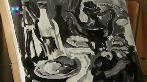 Уроки рисования # 28. Рисуем натюрморт в технике «гризайль». Часть 2