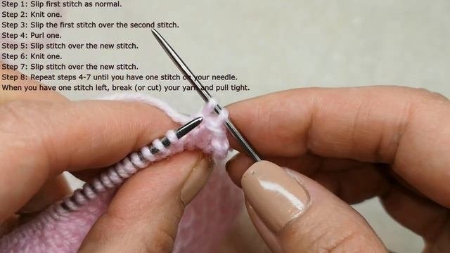 №55 Как закрыть петли резинки 1*1.  BASIC BIND-OFF IN K1/ P1 RIB
