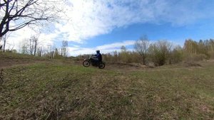 развороты в горочке на эндуро