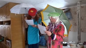 смешное поздравление-сценка на 8 марта.