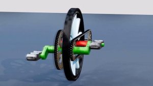 "Велогаус" - самокат с большим колесом, с педалями и сид