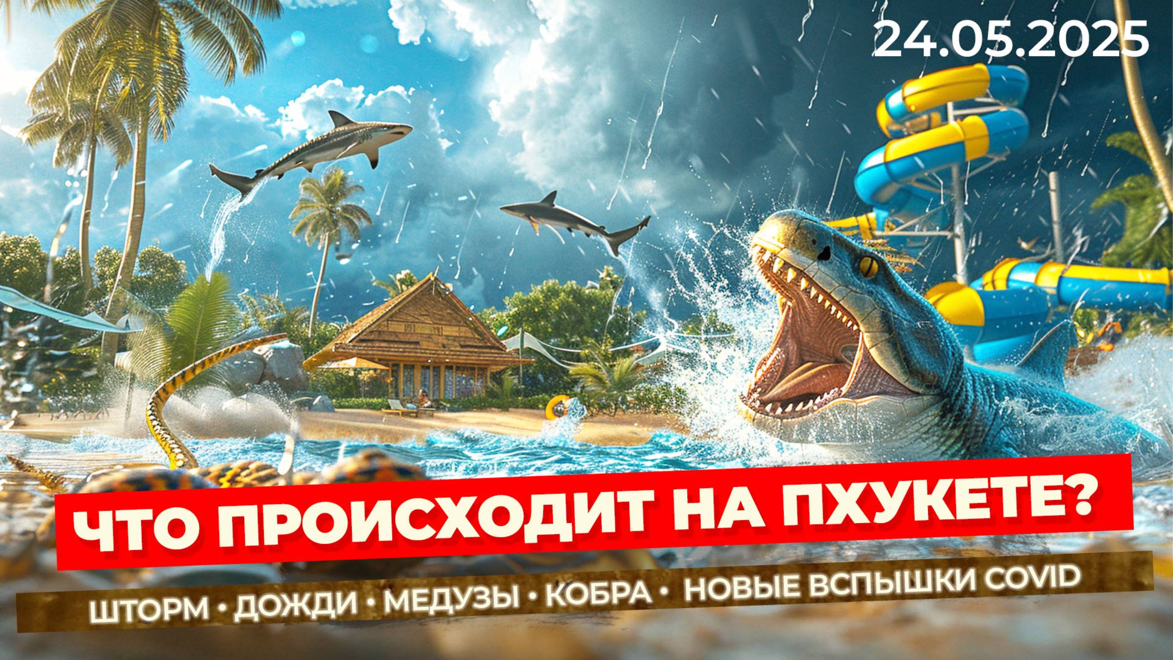 Опасности Пхукета 2025: штормы, змеи и вирусы — свежие новости с Таиланда