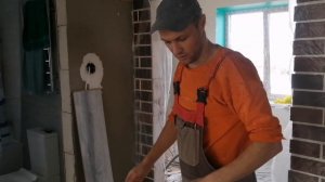 Ламинат на стену из газобетона.