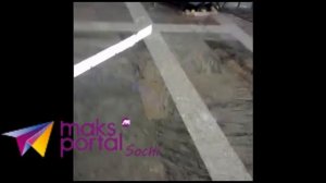 В Сочи затопило аэропорт