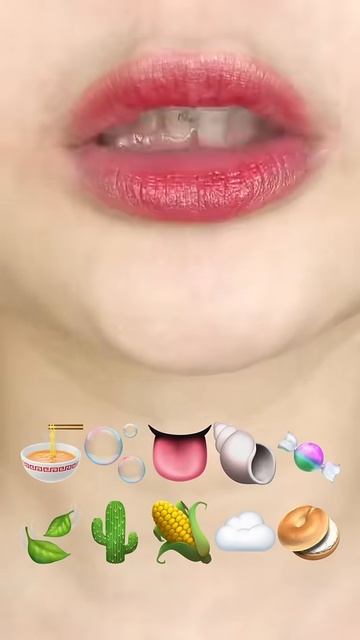 ASMR CLEAR EMOJI FOOD 🍜🫧👅🐚🍬🍃🌵🌽☁️🥯 이모지 먹방 (sped up). смотреть онлайн