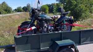 Мотоцикл Урал дизель на пути к своему владельцу