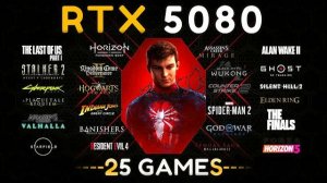 RTX 5080 : Test In 25 Games (1440P)