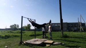 халявный 720?!! с 1 попытки??? мощная тренировка на турнике!!