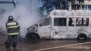 В Подмосковье загорелся школьный автобус