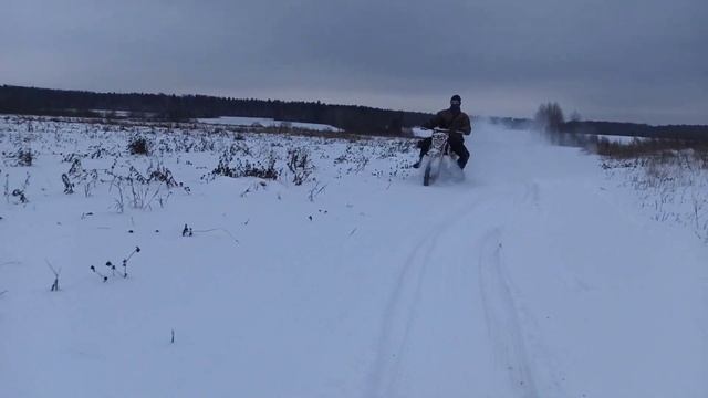 Kayo basic 140 ( 2020 ) навал по сугробам , обгоняет мото-собаку смотреть онлайн