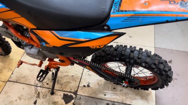 Питбайк KAYO EVOLUTION K125EM 17/14 KRZ (механ. сцепл., эл. стартер 2023?
