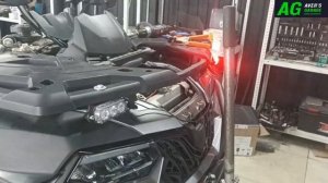 Монтаж спецсигналов (СГУ) на новый квадроцикл CFMOTO 600 EPS