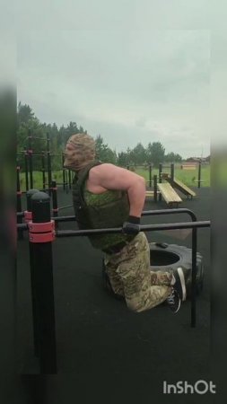 Подтягивания и отжимания на брусьях в "плитнике"